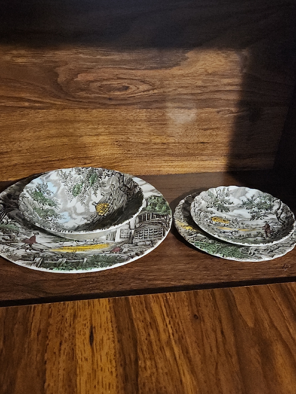 The HUNTER by Myott Plates And Soup Bowl